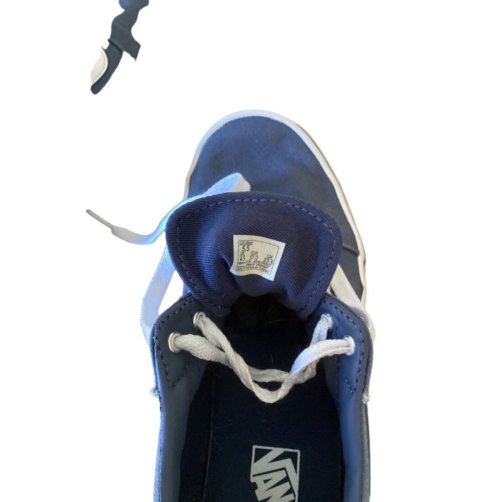 Vans 500714 Old Skool Blue Canvas Skate Sneakers Missy Youth 5.5 Y - Picture 9 of 9